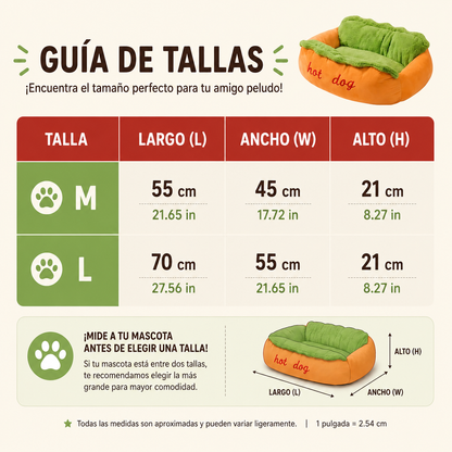 La Cama Hot Dog Original Para Salchichas